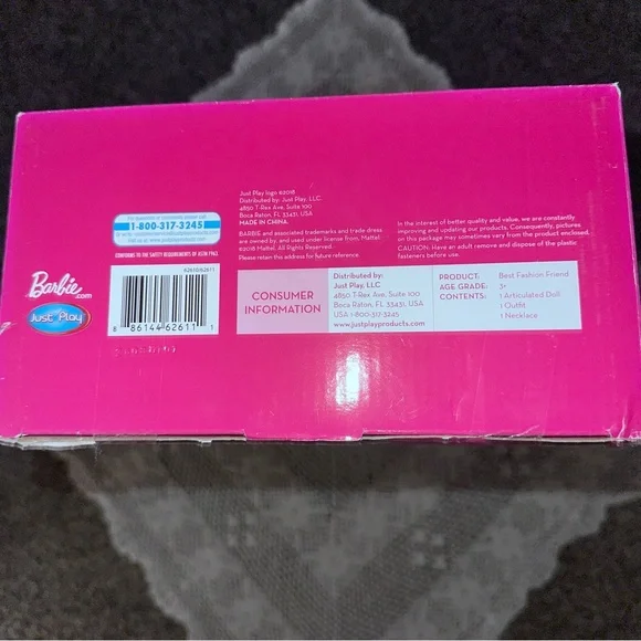 NOS NRFB MIB (C) 2018 28” Barbie Best Fashion Friend w/New Curvy Body - Blonde - Picture 9 of 13